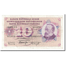 Banknote, Switzerland, 10 Franken, 1964, 1964-04-02, KM:45i, AU(50-53)