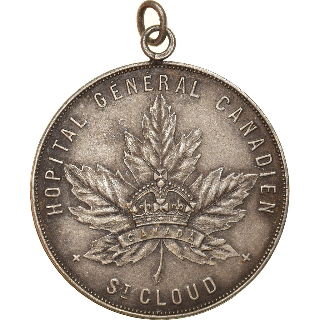France, Medal, Hôpital Général Canadien, Saint Cloud, AU(50-53), Silvered