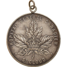 France, Medal, Hôpital Général Canadien, Saint Cloud, AU(50-53), Silvered