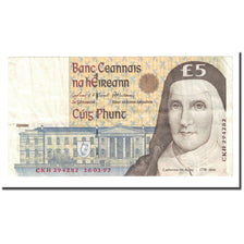 Banknote, Ireland - Republic, 5 Pounds, 1997, 1997-01-16, KM:75b, EF(40-45)