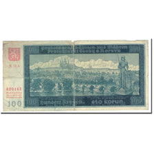 Banknote, Bohemia and Moravia, 100 Korun, KM:6a, VF(20-25)