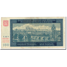 Banknote, Bohemia and Moravia, 100 Korun, KM:6a, VF(20-25)