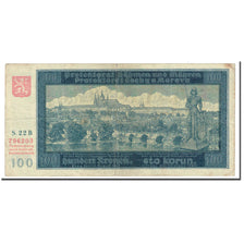 Banknote, Bohemia and Moravia, 100 Korun, KM:6a, VF(20-25)