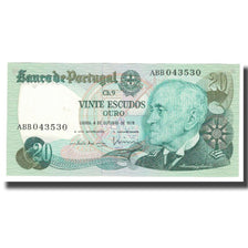 Banknote, Portugal, 20 Escudos, 1978, 1978-10-04, KM:176a, UNC(65-70)