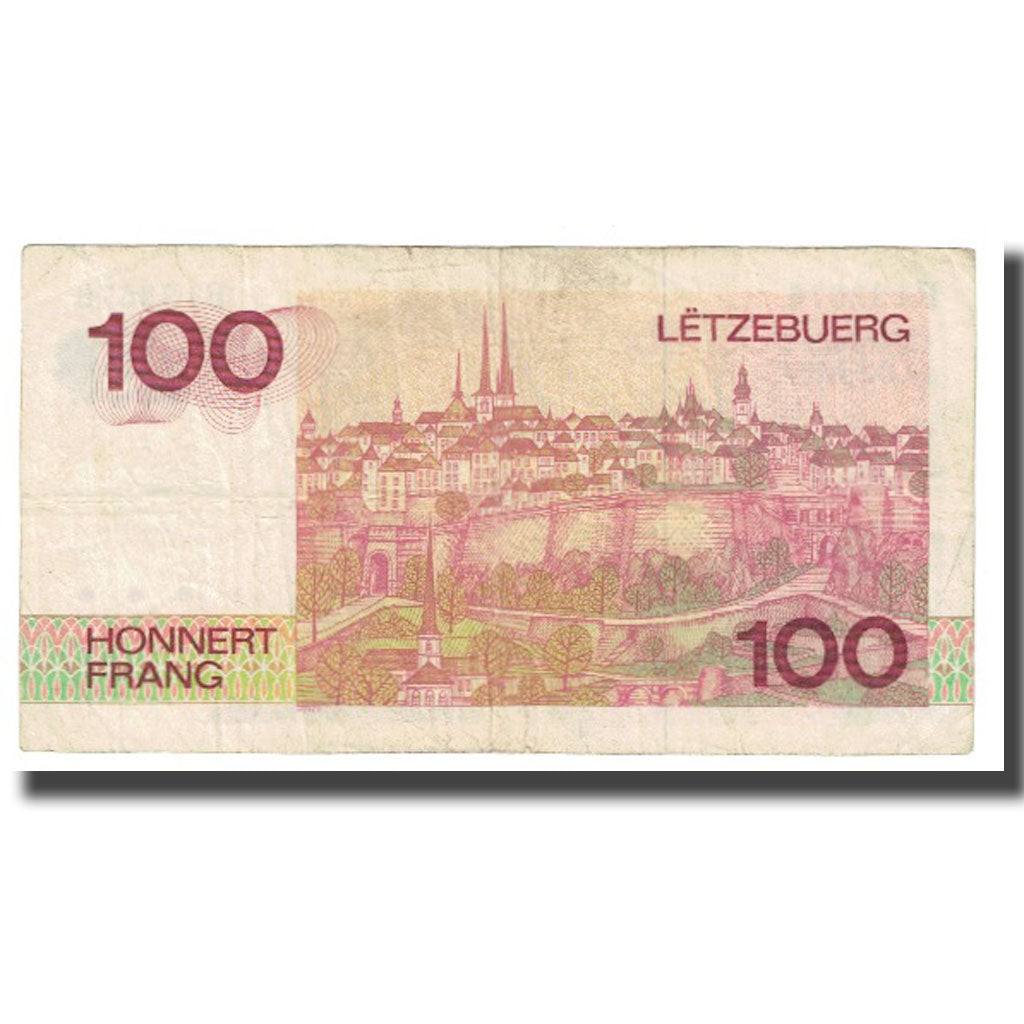 Banknote, Luxembourg, 100 Francs, 1980, 1980-08-14, KM:58a, VF(20-25)