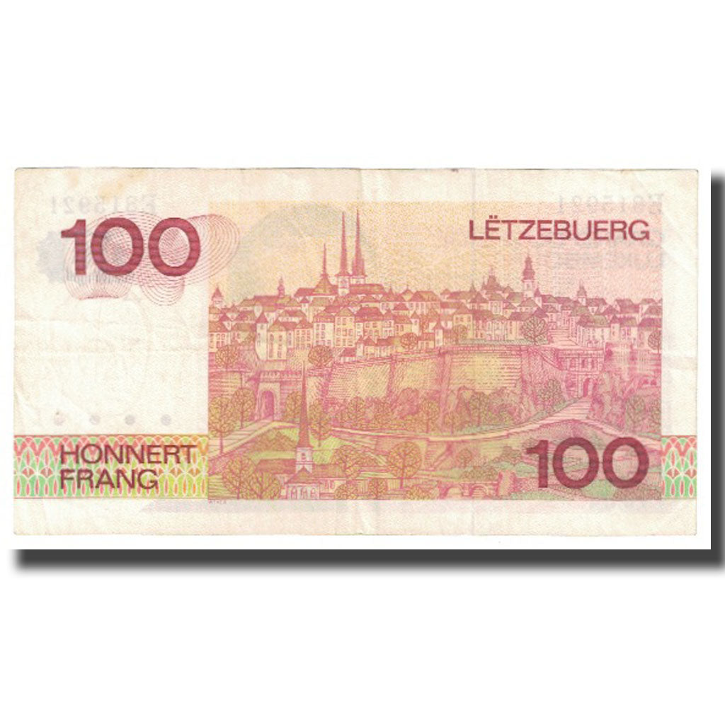 Banknote, Luxembourg, 100 Francs, 1980, 1980-08-14, KM:58a, VF(20-25)
