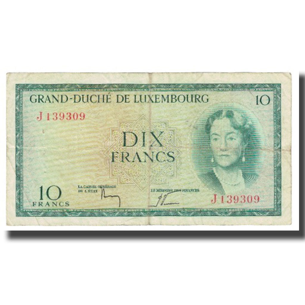 Banknote, Luxembourg, 10 Francs, KM:48a, VF(20-25)
