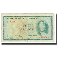 Billet, Luxembourg, 10 Francs, KM:48a, TB