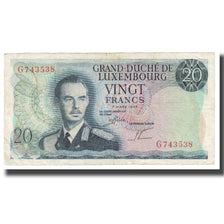 Banknot, Luksemburg, 20 Francs, 1966, 1966-03-07, KM:54a, EF(40-45)