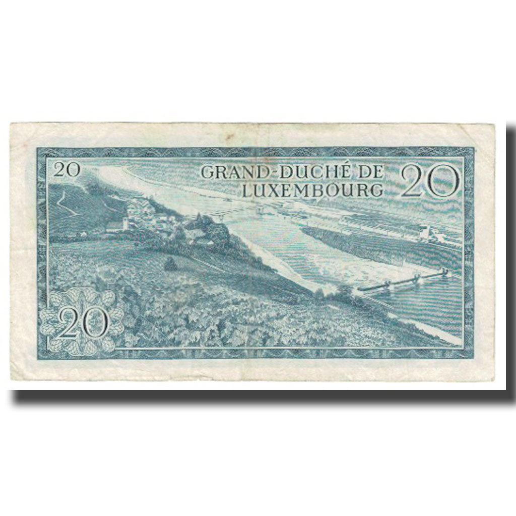Banknote, Luxembourg, 20 Francs, 1966, 1966-03-07, KM:54a, EF(40-45)
