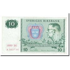 Banknote, Sweden, 10 Kronor, 1980, KM:52c, EF(40-45)