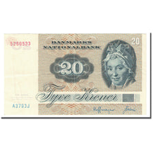 Nota, Dinamarca, 20 Kroner, 1972, 1936-04-07, KM:49a, AU(55-58)