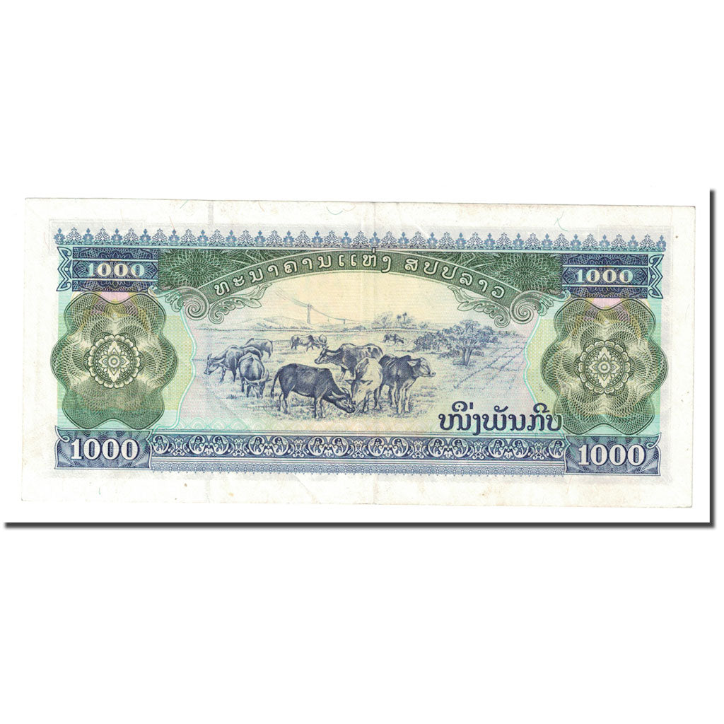 Billet, Lao, 1000 Kip, 1998, KM:32Aa, TTB