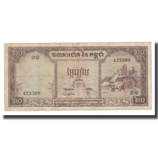 Banknot, Kambodża, 20 Riels, KM:5c, VF(20-25)
