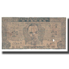 Banknot, Wietnam, 1 D<ox>ng, KM:9b, VF(20-25)