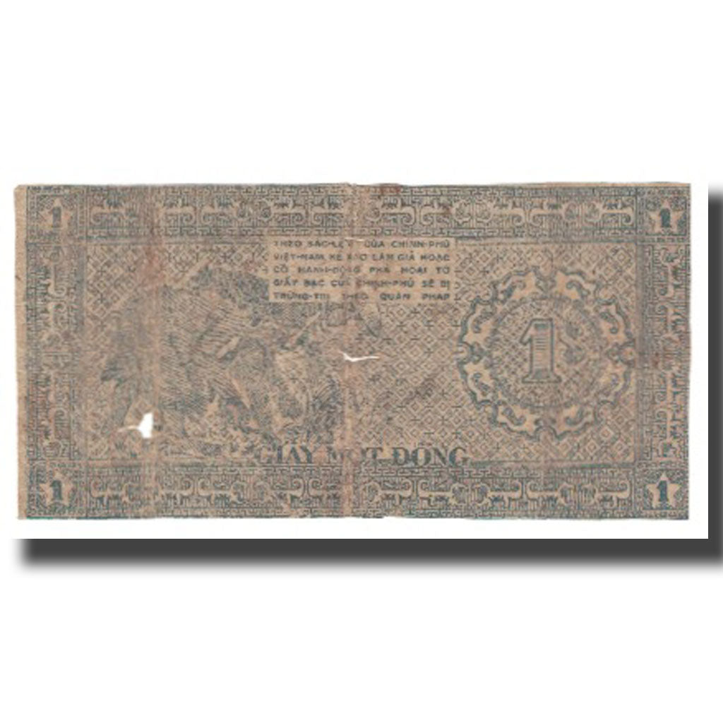 Banknote, Vietnam, 1 D<ox>ng, KM:9b, VF(20-25)