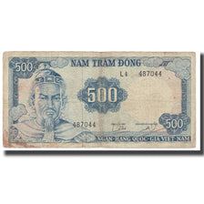Banknote, South Viet Nam, 500 D<ox>ng, KM:23a, VF(20-25)