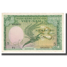 Banknote, South Viet Nam, 5 D<ox>ng, KM:2a, EF(40-45)