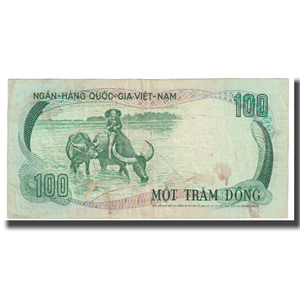 Nota, Vietname do Norte, 100 D<ox>ng, KM:31a, VG(8-10)