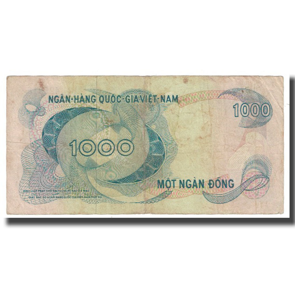 Nota, Vietname do Norte, 1000 D<ox>ng, KM:29a, VF(20-25)