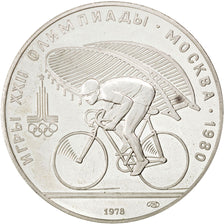 Coin, Russia, 10 Roubles, 1978, AU(55-58), Silver, KM:158.1