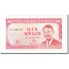 Banknote, Guinea, 10 Sylis, 1960, 1960-03-01, KM:23a, UNC(63)