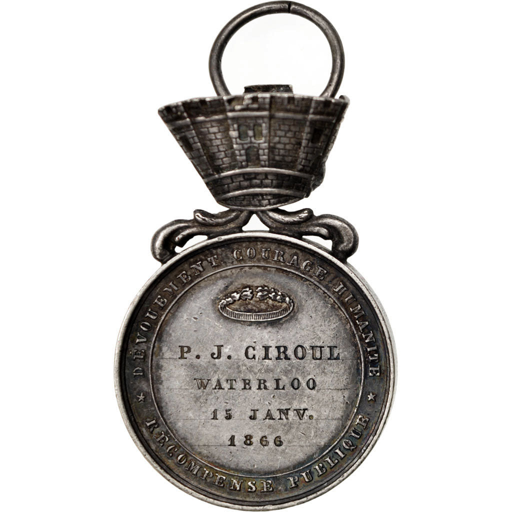 Belgium, Politics, Society, War, Medal, 1866, AU(55-58), Hart, Silver, 21, 11.80