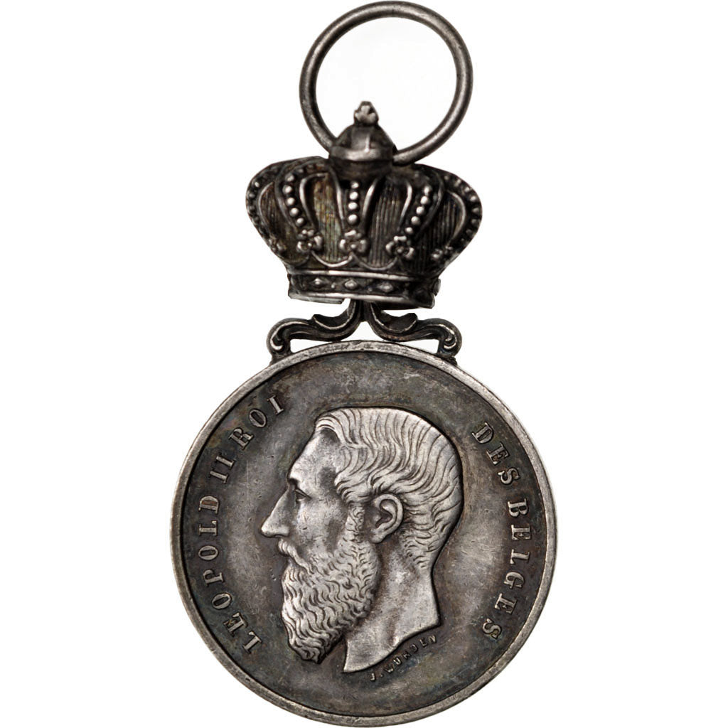 Belgium, Politics, Society, War, Medal, AU(55-58), Hart, Silver, 21, 7.30