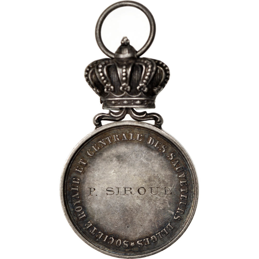 Belgium, Politics, Society, War, Medal, AU(55-58), Hart, Silver, 21, 7.30
