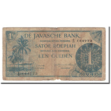 Nota, Índias Neerlandesas, 1 Gulden, 1948, KM:98, VF(20-25)