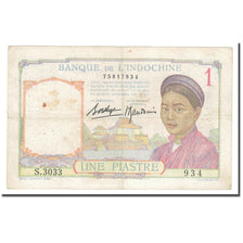Banknote, FRENCH INDO-CHINA, 1 Piastre, KM:54b, VF(20-25)
