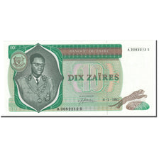 Banknote, Zaire, 10 Zaïres, 1981, 1981-01-04, KM:24b, UNC(63)