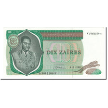 Billet, Zaïre, 10 Zaïres, 1981, 1981-01-04, KM:24b, SPL