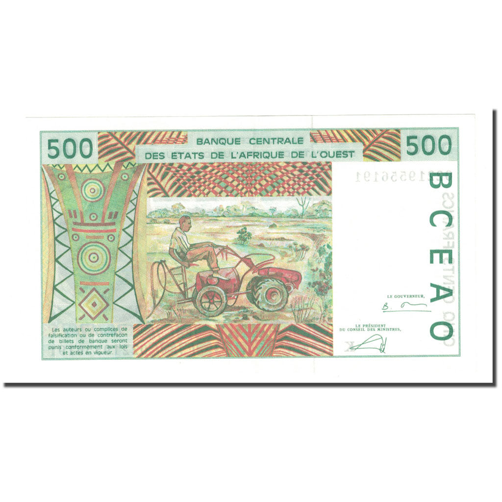 Banknote, West African States, 500 Francs, KM:710Km, UNC(63)