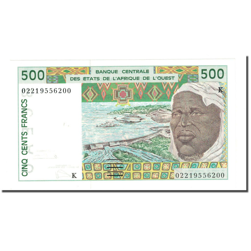 Nota, Estados da África Ocidental, 500 Francs, KM:710Km, UNC(63)