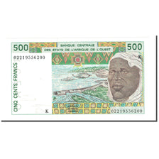 Nota, Estados da África Ocidental, 500 Francs, KM:710Km, UNC(63)