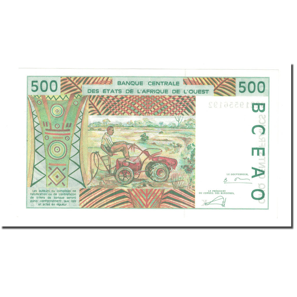 Banknote, West African States, 500 Francs, KM:710Km, UNC(63)