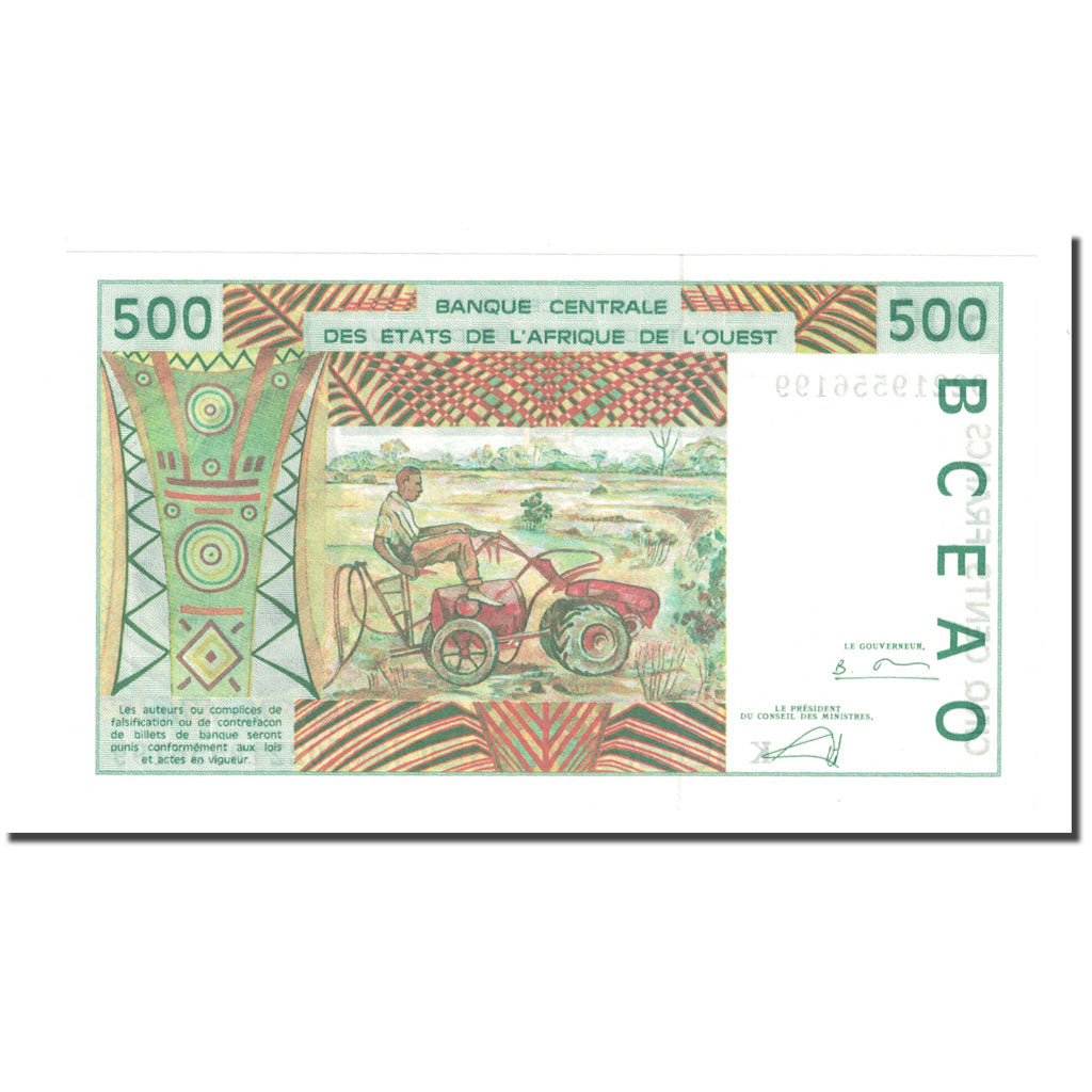 Banknote, West African States, 500 Francs, KM:710Km, UNC(63)
