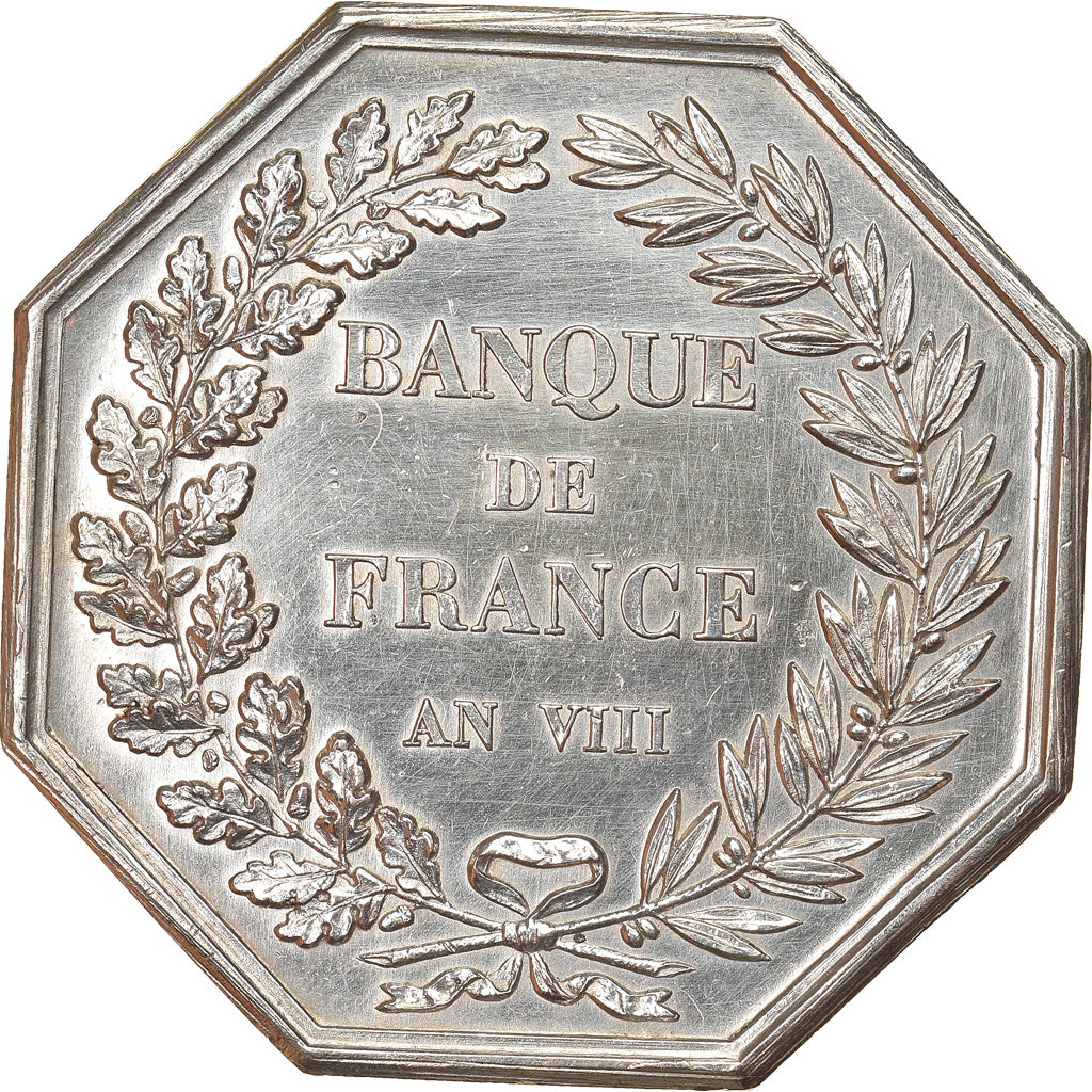 France, Medal, Banque de France, An VIII, Dumarest, MS(63), Silver