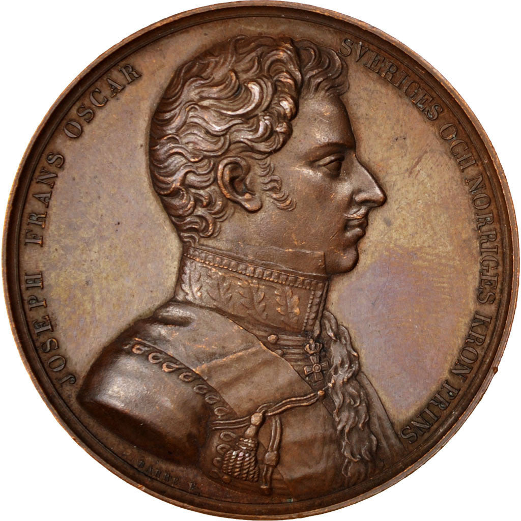 Sweden, Medal, Politics, Society, War, Barre, AU(55-58), Bronze