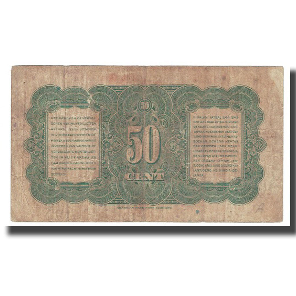 Banknote, Netherlands Indies, 50 Cents, 1949, 1949-12-02, KM:110a, VF(20-25)
