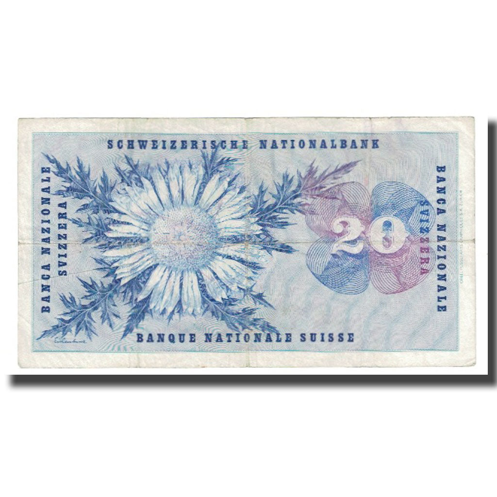 Banknote, Switzerland, 20 Franken, 1964, 1964-04-02, KM:46k, EF(40-45)