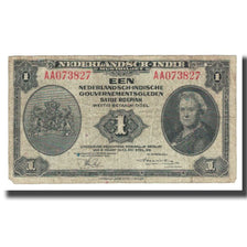 Nota, Índias Neerlandesas, 1 Gulden, 1943, 1943-03-02, KM:111a, VF(20-25)