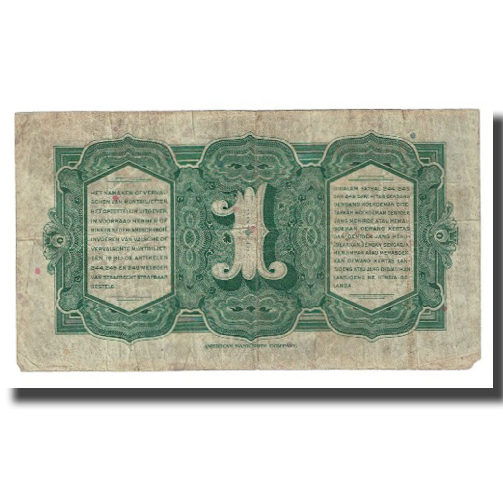 Banknote, Netherlands Indies, 1 Gulden, 1943, 1943-03-02, KM:111a, VF(20-25)