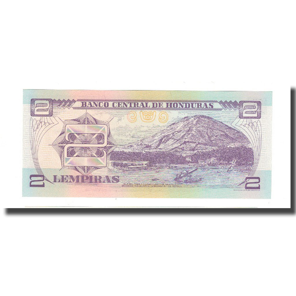 Banknot, Honduras, 2 Lempiras, 2004, 2004-08-26, KM:80Ae, UNC(63)