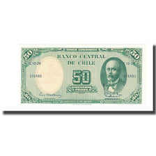 Geldschein, Chile, 5 Centesimos on 50 Pesos, KM:126b, UNZ-