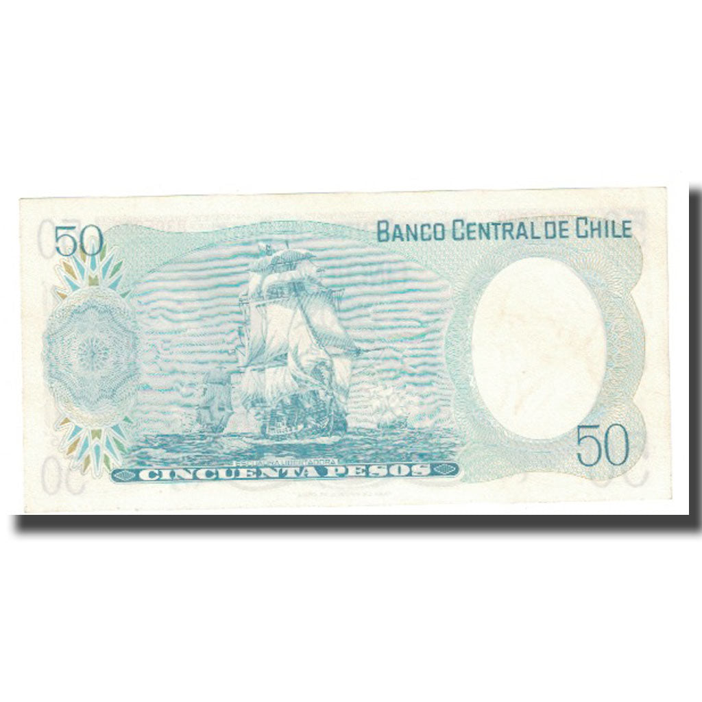 Banknote, Chile, 50 Pesos, 1978, KM:151a, AU(55-58)