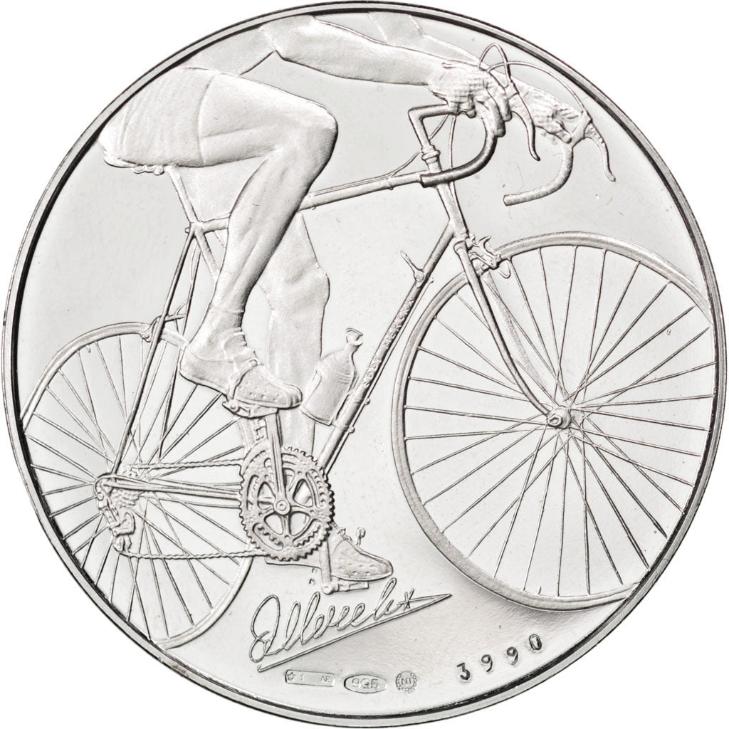 Belgium, Sports & leisure, Medal, 1990, MS(60-62), Silver, 40, 20.10