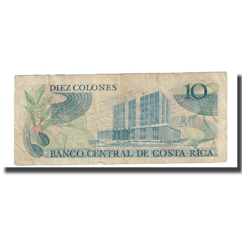 Banconote, Costa Rica, 10 Colones, 1986, 1986-04-02, KM:237b, MB