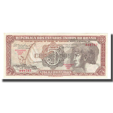 Banknote, Brazil, 5 Cruzeiros, KM:166b, AU(55-58)